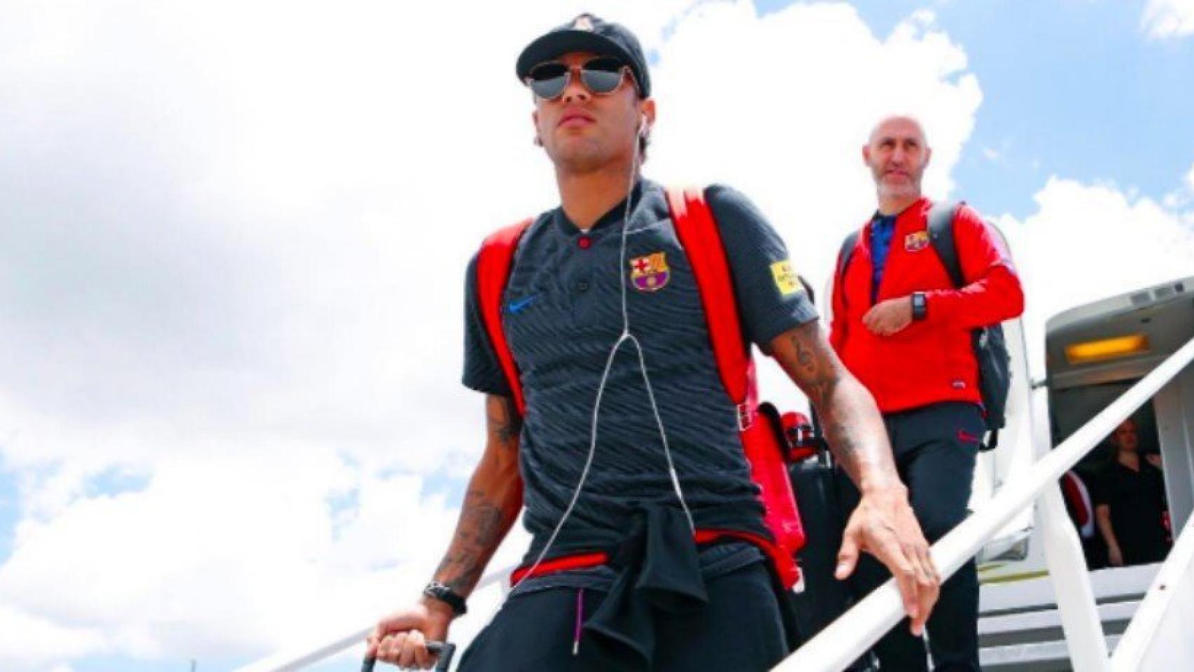 Neymar llega a Miami. Foto Instagram (@neymarjr)