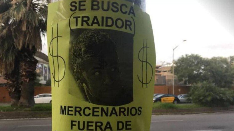 Los carteles en Barcelona que llaman a Neymar