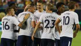 Los jugadores del Tottenham celebran un gol. Foto tottenhamhotspur.com
