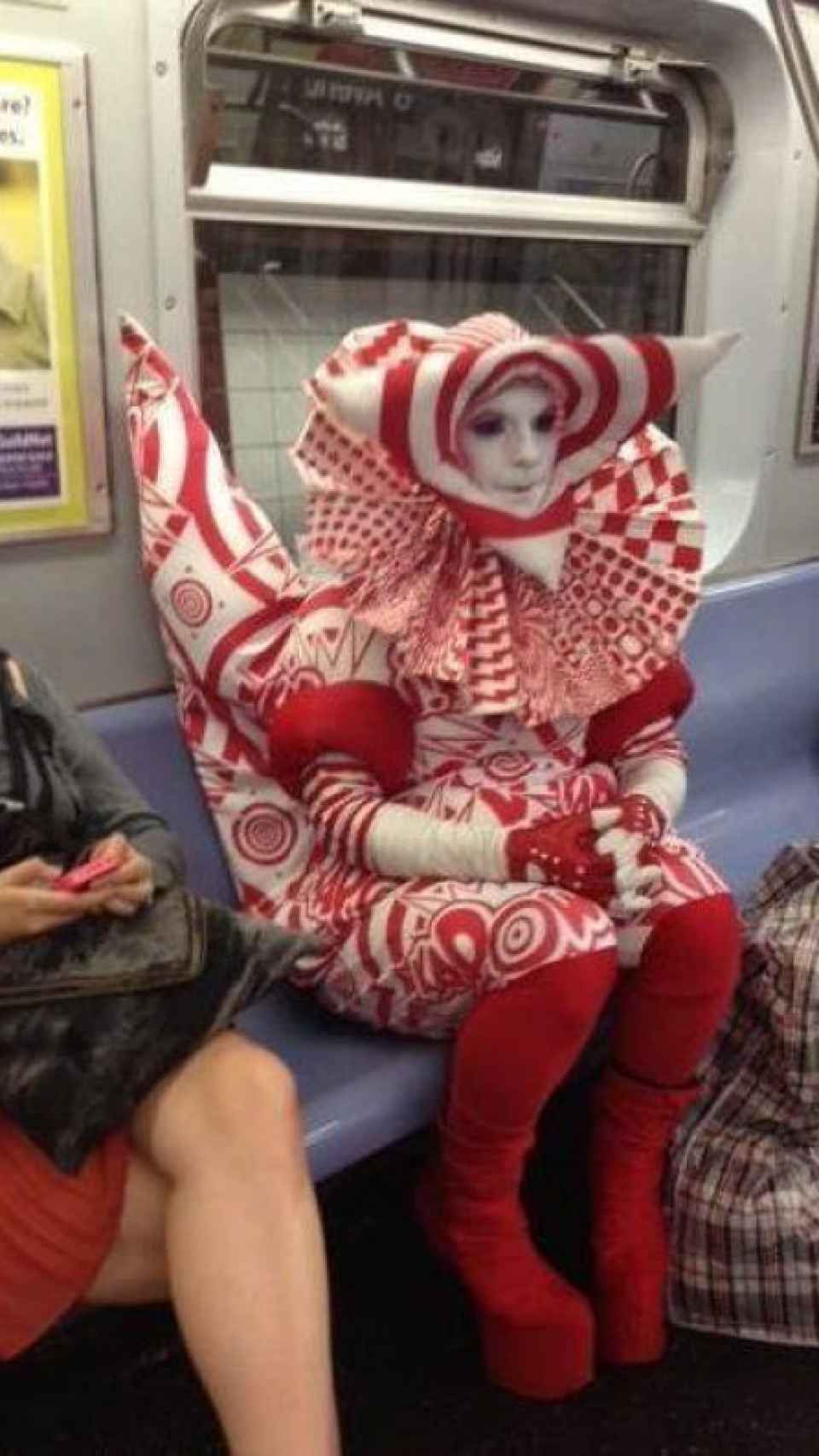 Otro disfraz en el metro de NYC