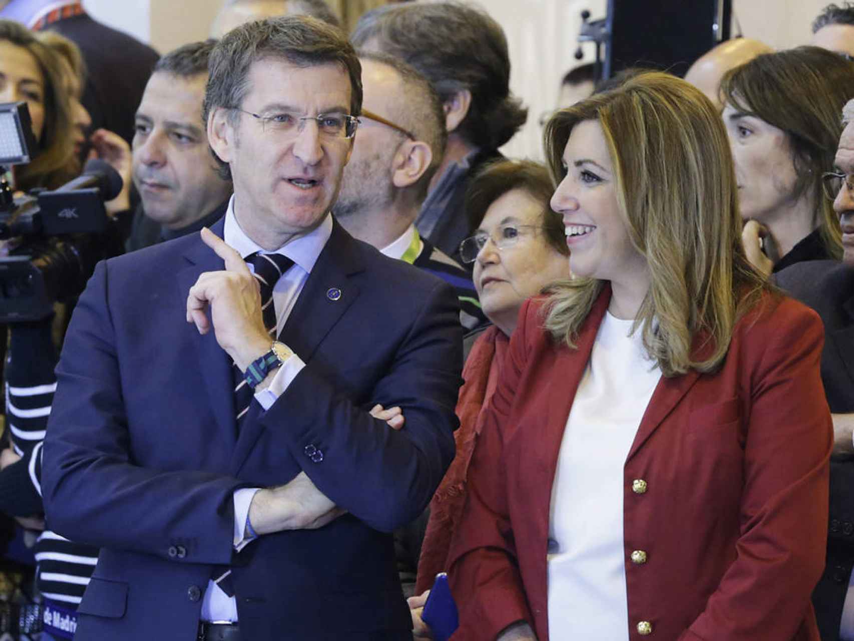Los presidentes de Galicia, Alberto Núñez Feijóo y Andalucía, Susana Díaz.