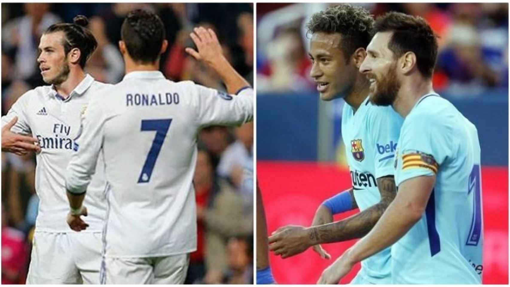 Bale y Cristiano, Messi y Neymar