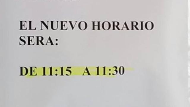 Esta oficina de correos abre solo 15 minutos