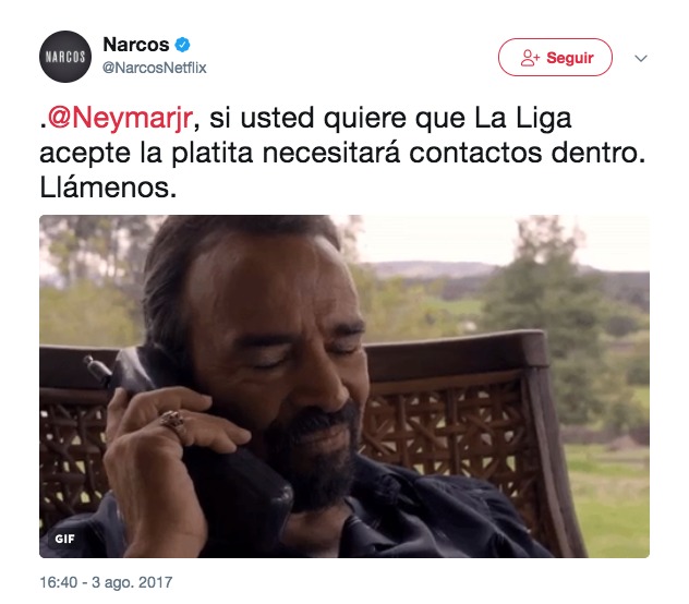 'Cláusula o plomo': el consejo de Netflix a Neymar para que La Liga acepte la cláusula