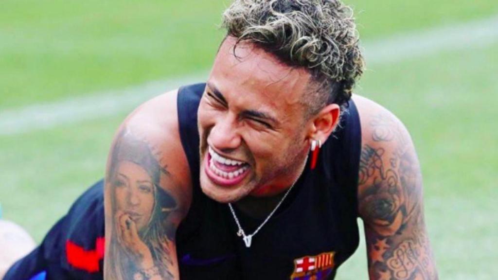 Neymar, en un entrenamiento. Foto Instagram (@fcbarcelona)