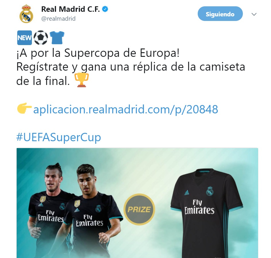 El Real Madrid confirma la camiseta de la Supercopa de Europa... ¡y no es la blanca!
