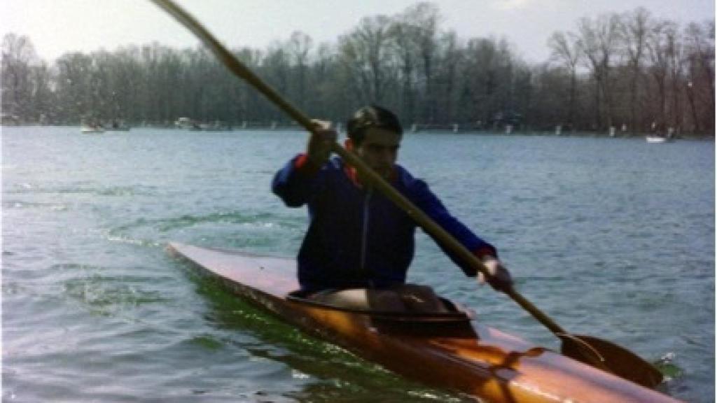 Pedro Cuesta, entrenando en el Retiro.