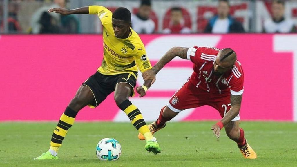 Dembéle y Vidal. Foto: bvb.de