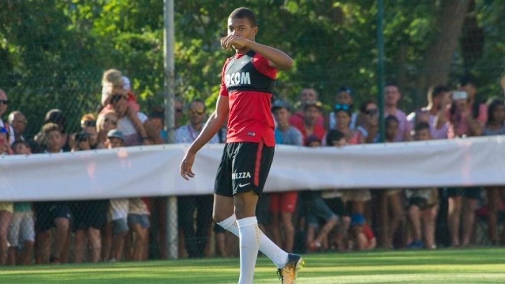 Mbappé con el Mónaco. Foto: Twitter (@AS_Monaco)