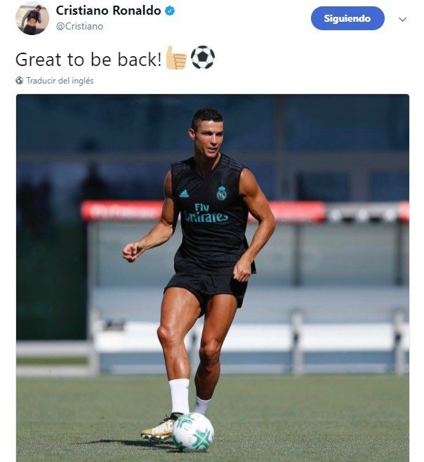 Primer mensaje del verano de Cristiano a la afición del Real Madrid