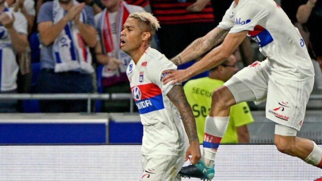 Mariano, en su debut en la Ligue-1   Foto: Twitter (@marianodiaz9)