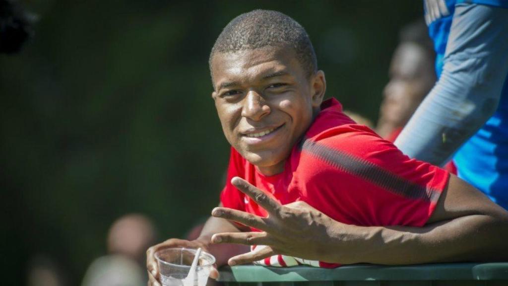 Mbappé durante la pretemporada con el Mónaco  Foto: Twitter (@AS_Monaco)