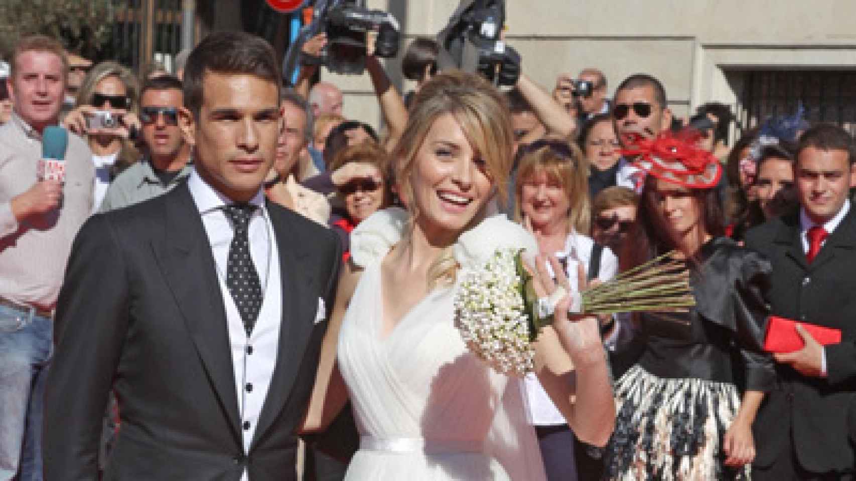 José María Manzanares y Rocío Escalona durante su boda en 2010