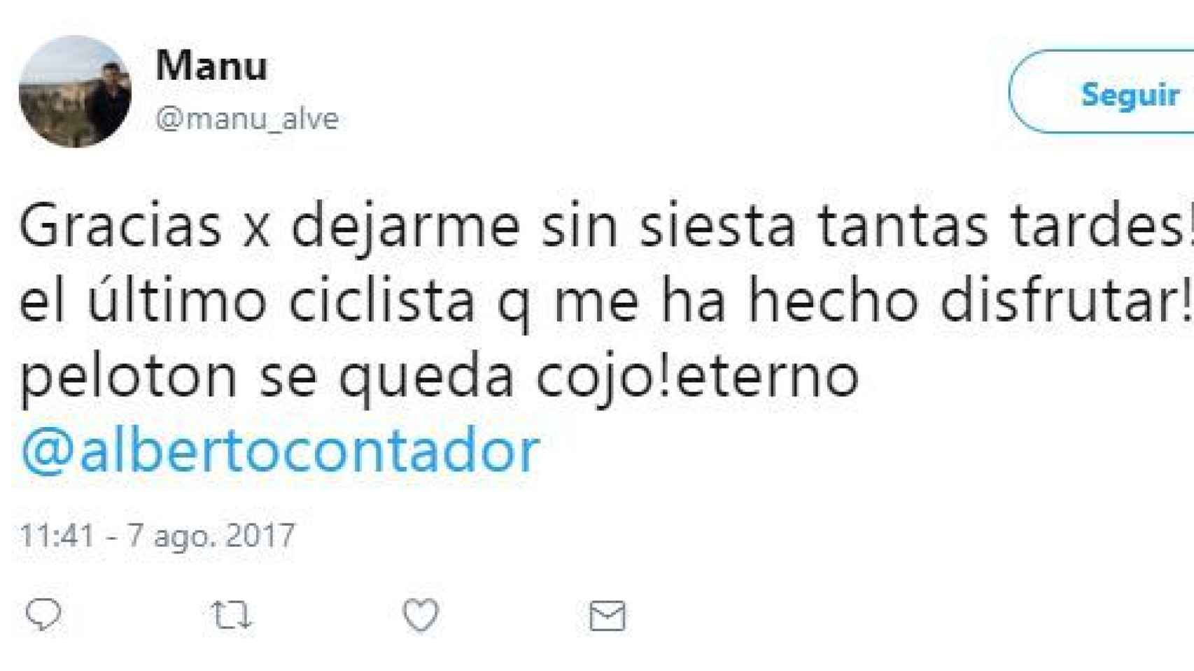 Las redes sociales despiden a Contador.