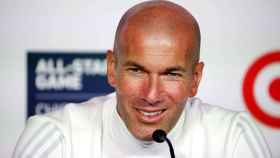 Zidane, durante una rueda de prensa en pretemporada.