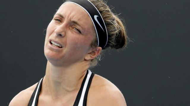 Errani, durante un partido en el pasado Abierto de Australia.