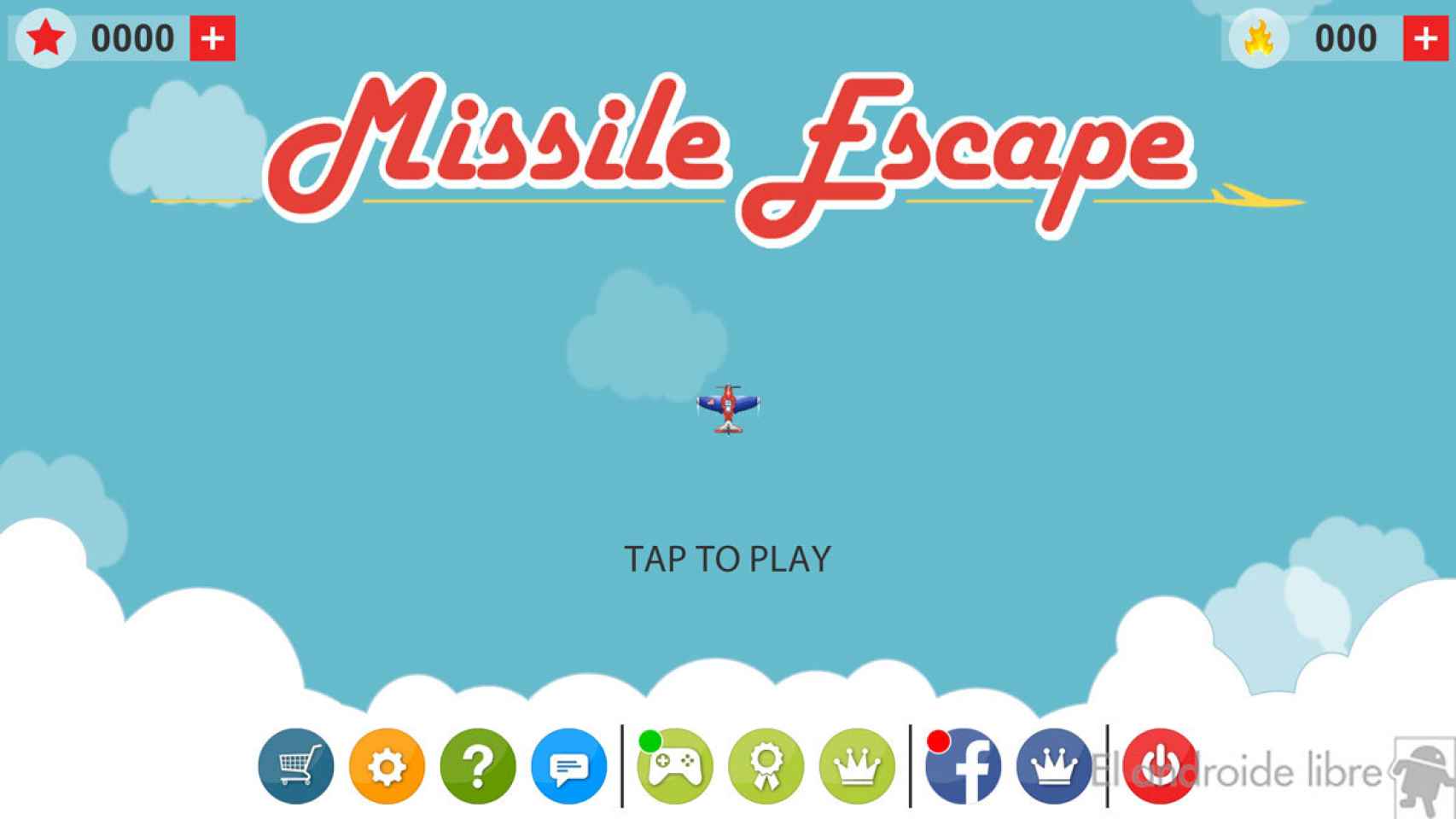 Esquiva misiles con tu avión en el juego Missile Escape