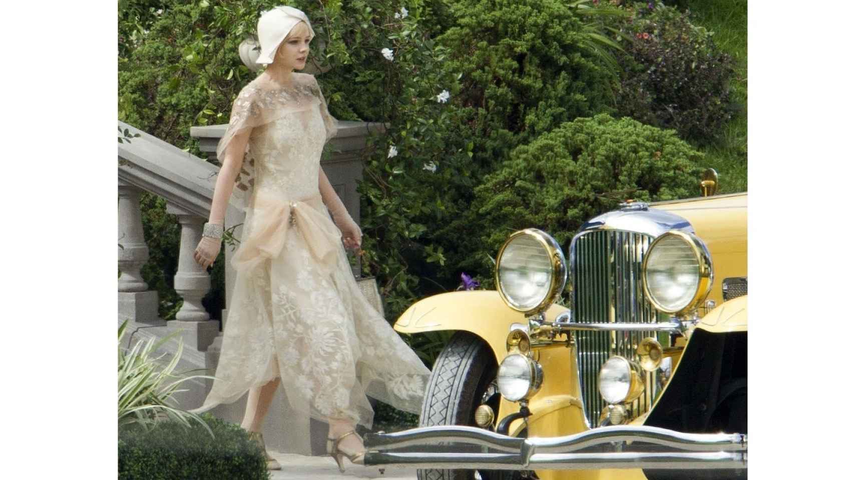 La actriz Carey Mulligan, vestida de Parad en El Gran Gatsby (2013).