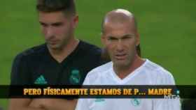 Charla de Zidane en el último entrenamiento antes de la Supercopa de Europa