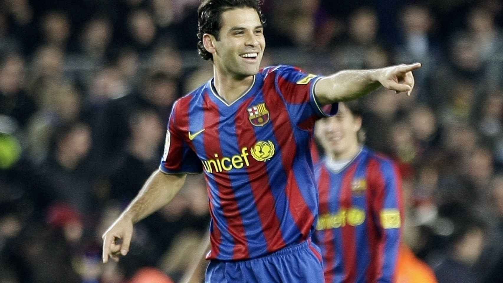 Rafa Márquez en sub etapa de jugador del FC Barcelona.
