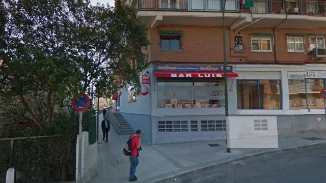 Imagen de Google Maps del bar Luis en el que ha muerto el agente.