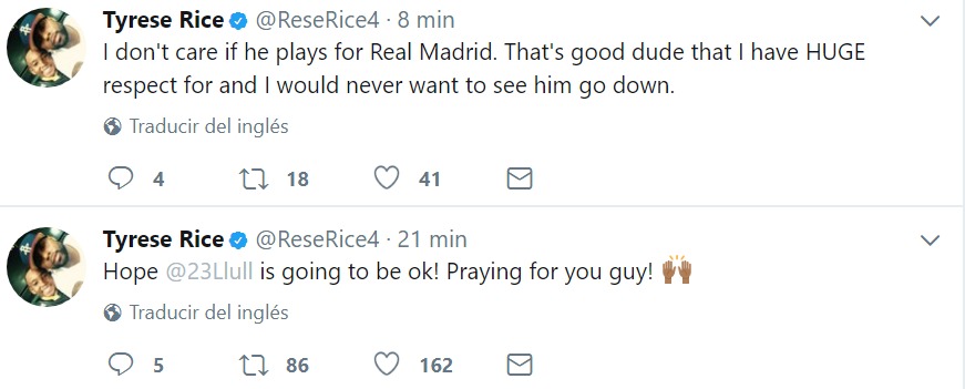 La lección del barcelonista Rice tras la lesión de Sergio Llull
