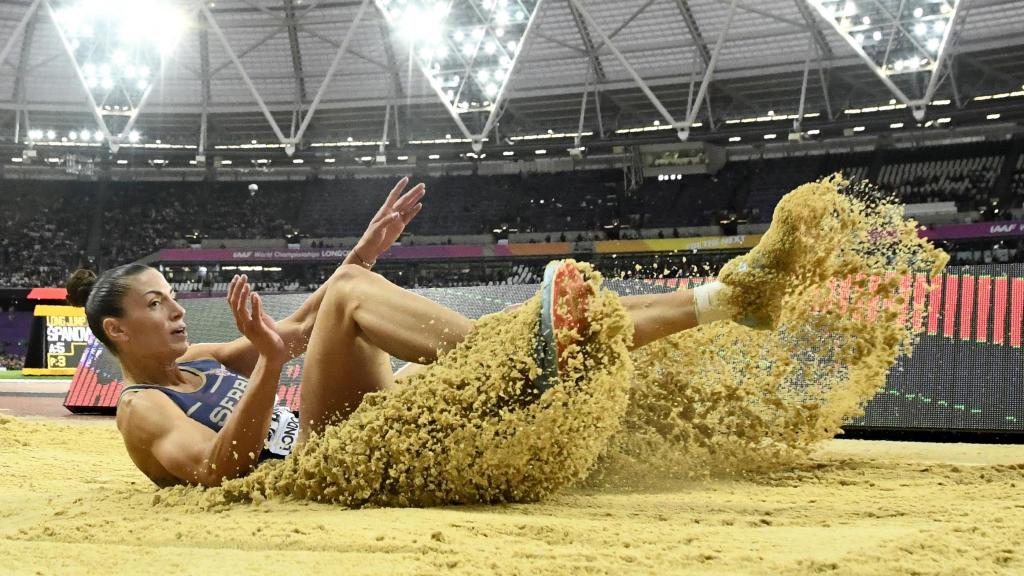 Ivana Spanovic quedó 4ª en la final de longitud con 6.96 metros.