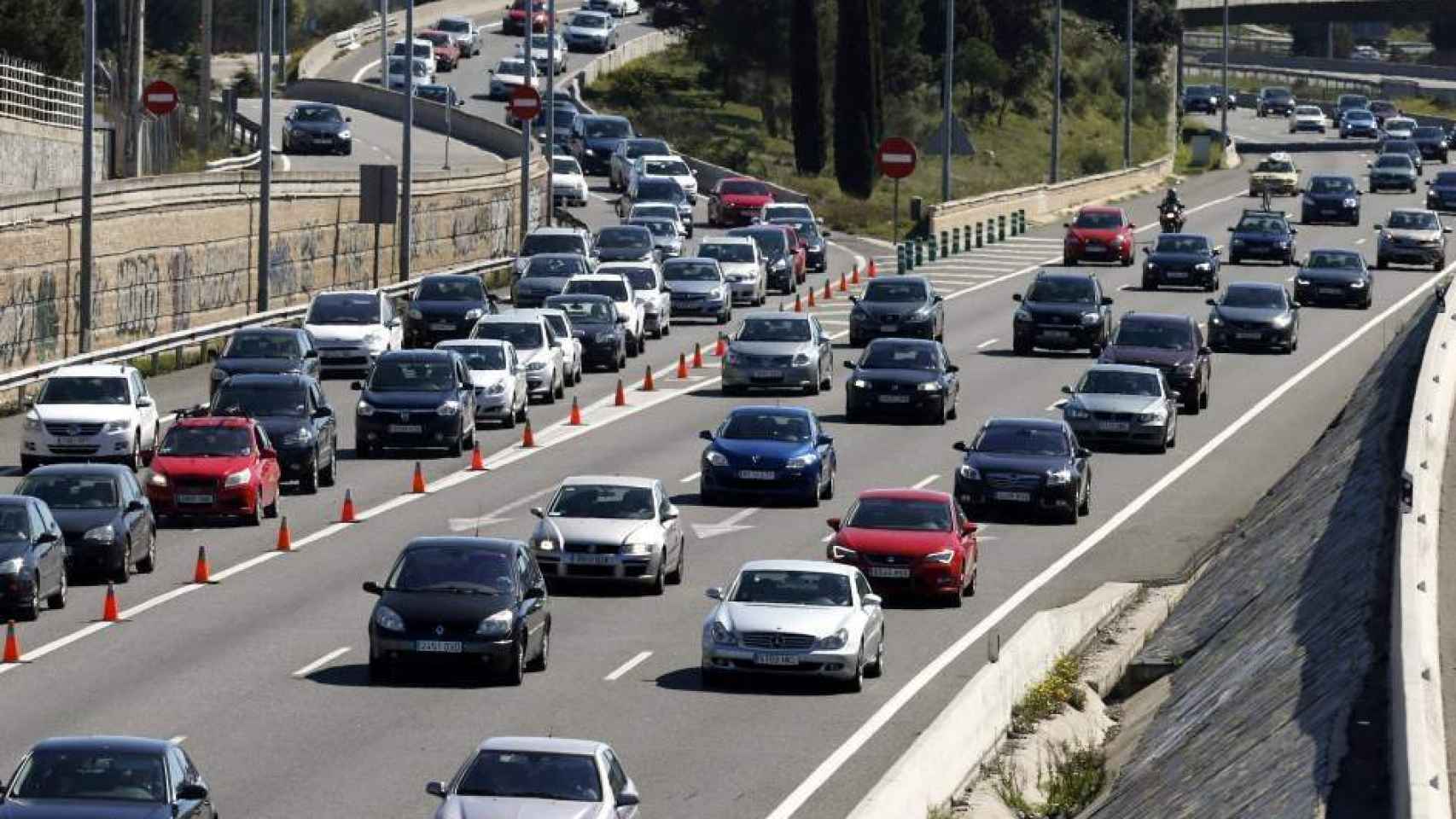 Retenciones de tráfico en las carreteras españolas