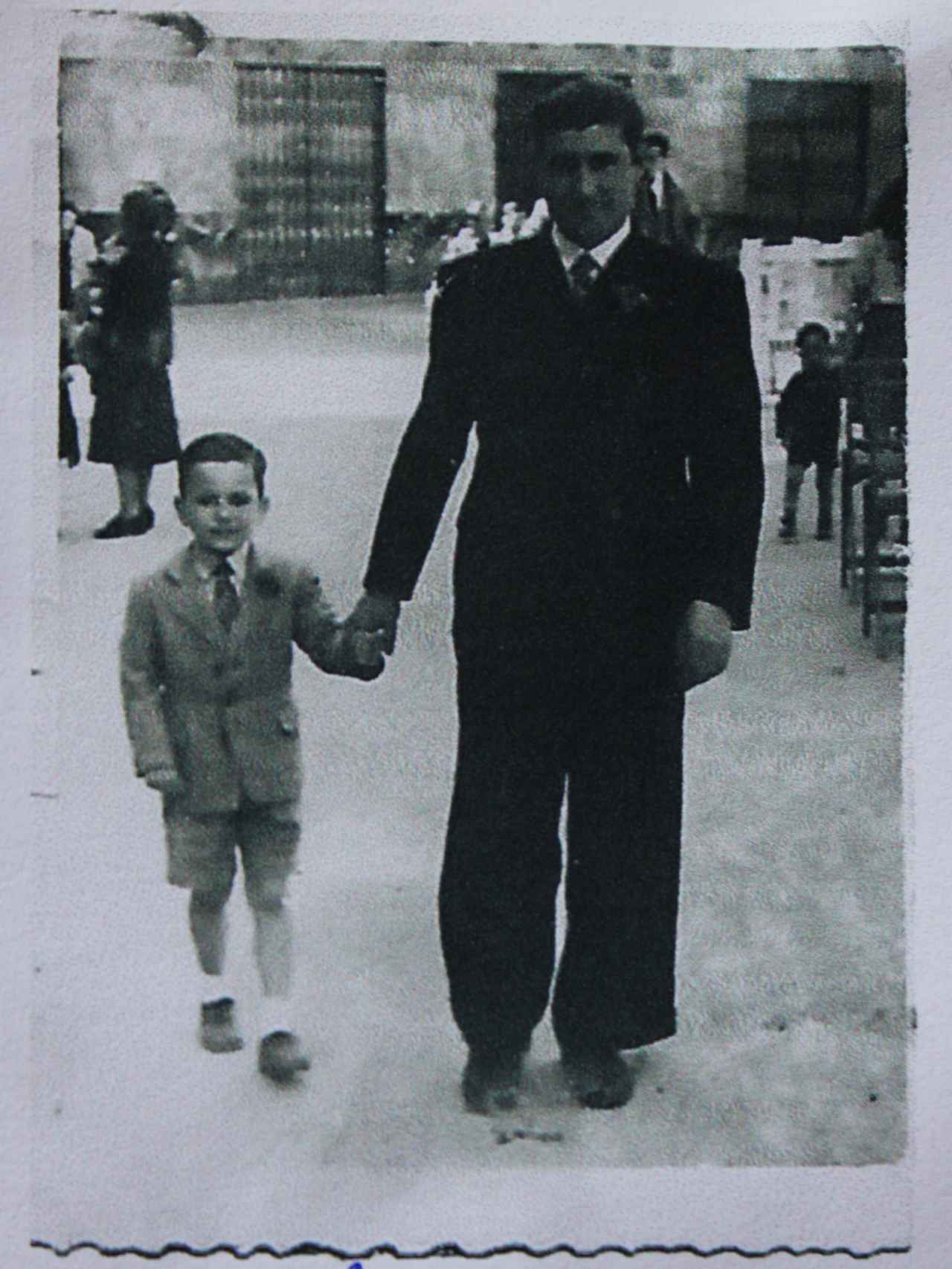 Juan Cejudo junto a su padre, Ramón, cuatro meses antes de la tragedia.