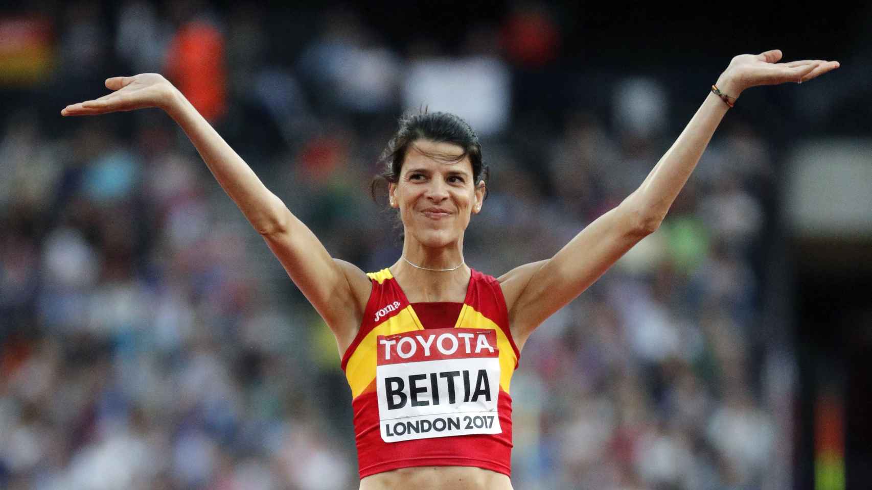 Ruth Beitia, en su última competición en el Mundial de Londres.