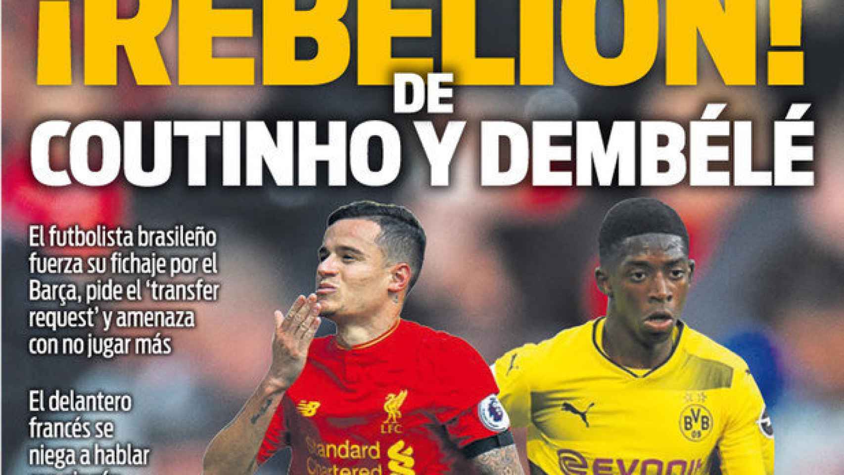 Portada diario Sport (12/08/2017).