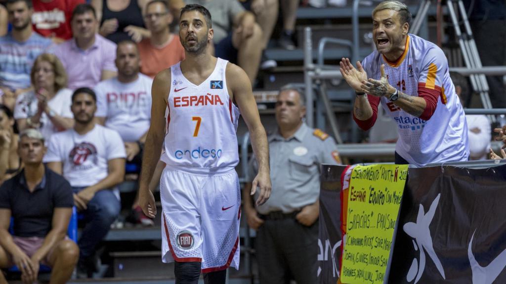 Juan Carlos Navarro en el amistoso contra Bélgica.