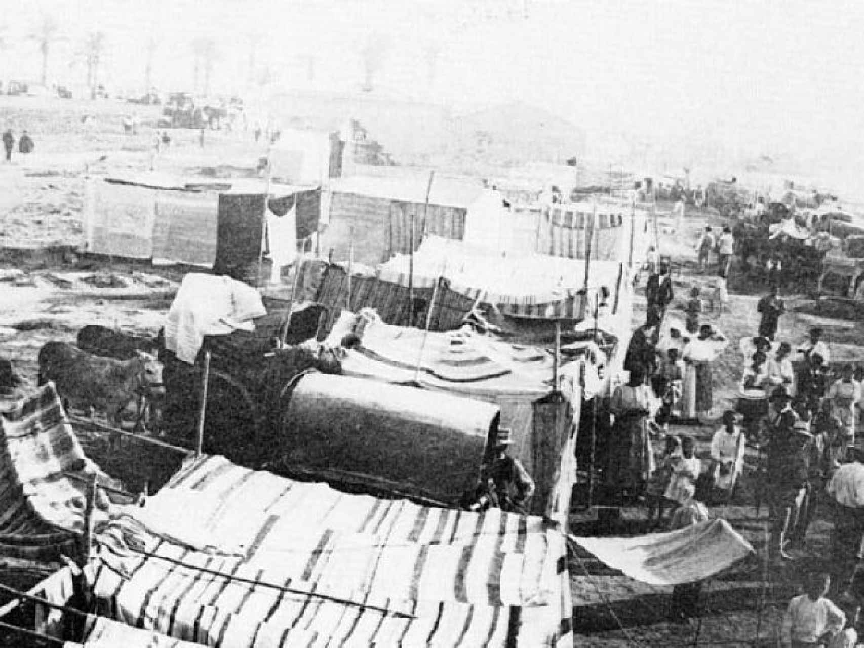 Una imagen de la barraca huertana de los años 30.