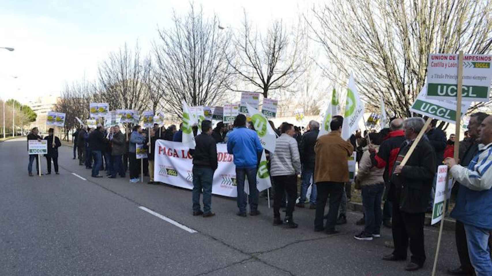 Imagen de archivo de una manifestación de UCCL en Valladolid