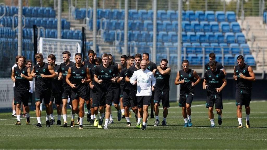 El Real Madrid realizando carrera continua