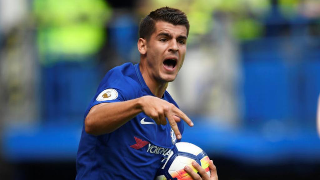 Morata, el último fichaje millonario del Chealsea, ya marca con su nueva camiseta. REUTERS