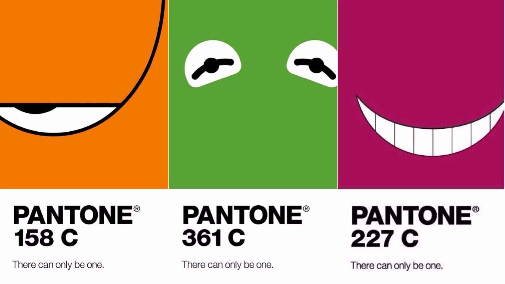 Pantone asegura que muchos de los iconos de la cultura pop son reconocibles por sus colores, como Garfield, la Rana Gustavo o el gato de Alicia en el País de las Maravillas. | Foto: Pantone.
