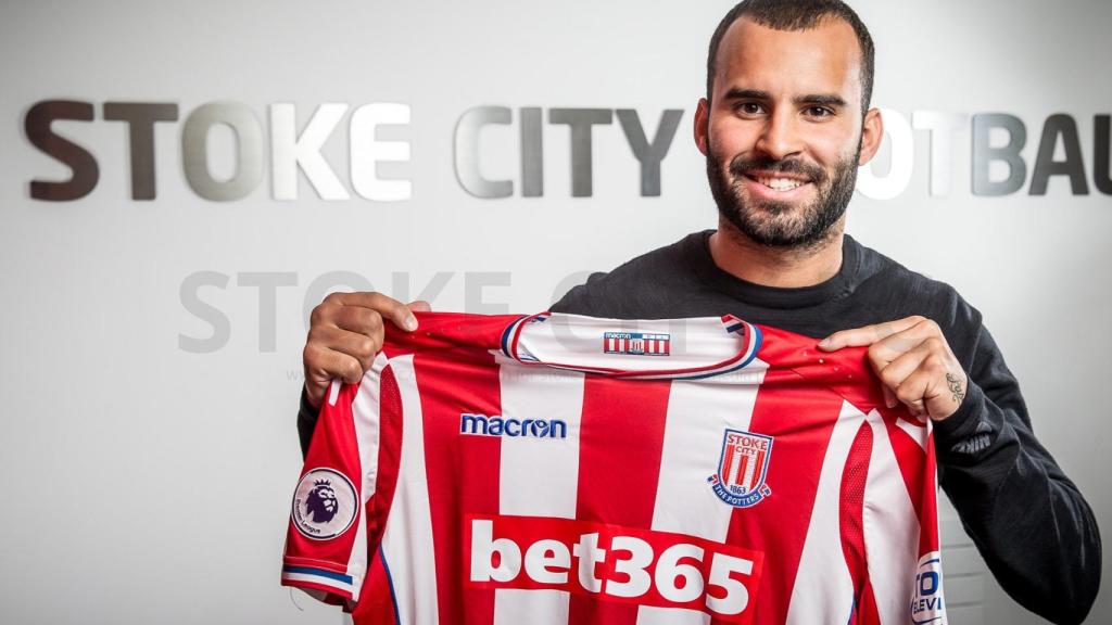 Jesé ya posa con la camiseta del Stoke city