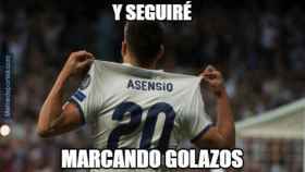 Meme sobre Marco Asensio y su nuevo gol. Foto: memedeportes.com