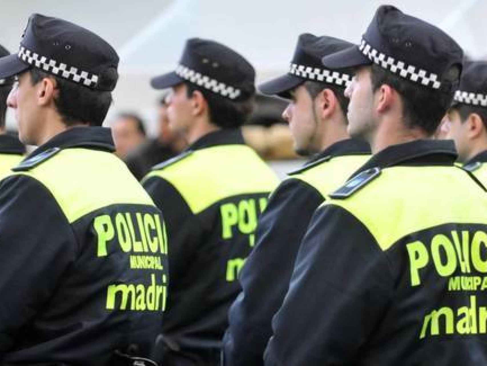 Un grupo de agentes de la Policía Local de Madrid.