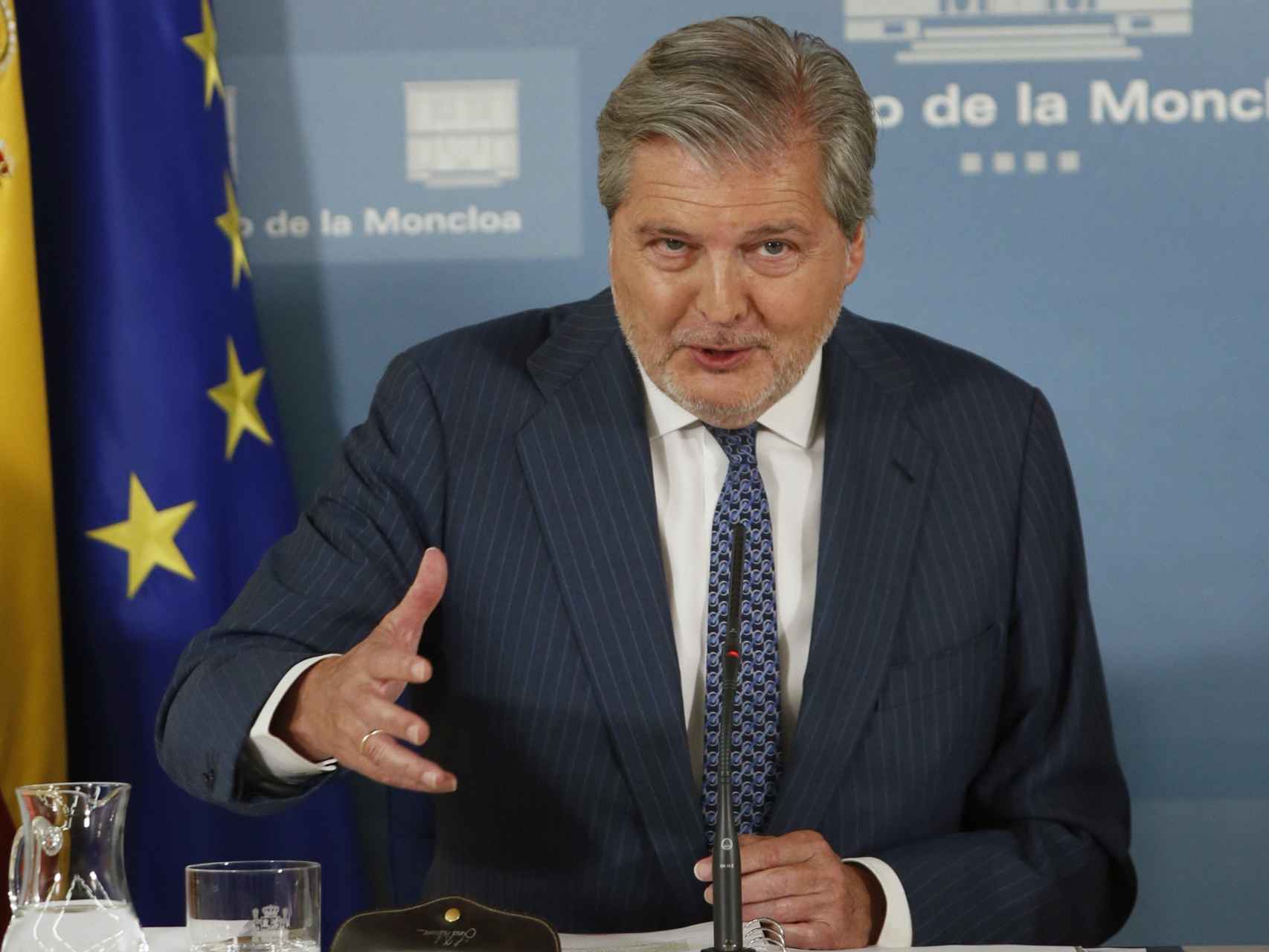 El ministro portavoz, Íñigo Méndez de Vigo, este miércoles en Moncloa.