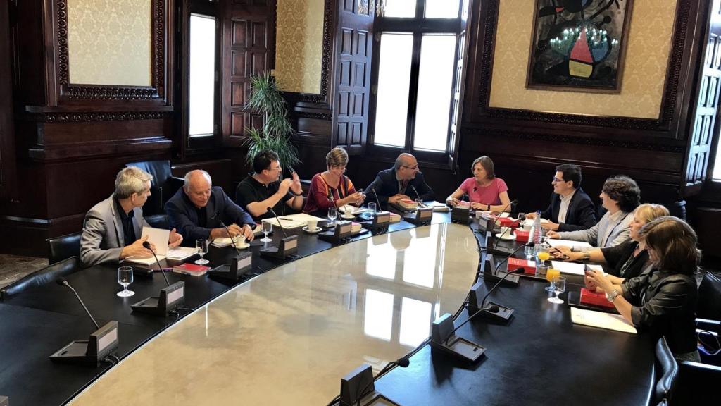 Reunión de la Mesa del Parlament este miércoles.