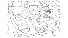 patente ford coche autonomo volante pedal extraible