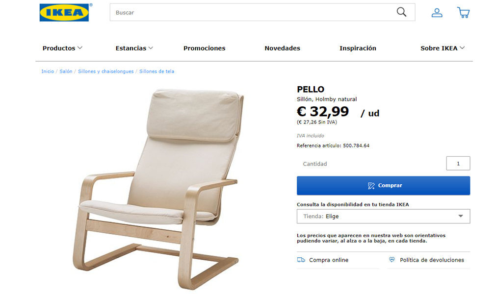 Ikea quiere expandirse a , con el mismo precio que en la tienda y sin  gastos de envío