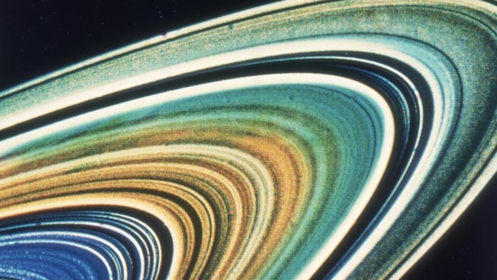 Foto de los anillos de Júpiter tomada por la sonda Voyager 1