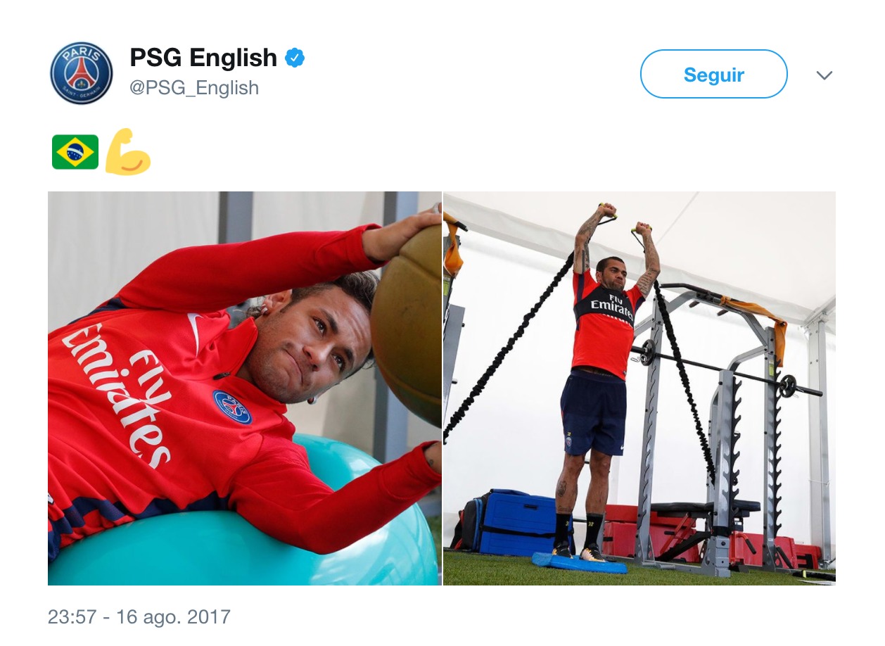 Polémico tuit del PSG desde su cuenta en inglés