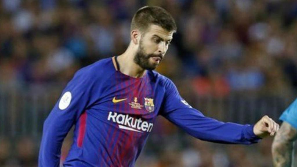 Piqué durante El Clásico. Foto: fcbarcelona.es