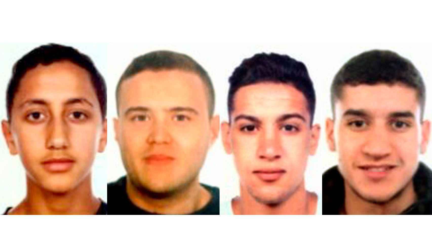 Fotografías de los terroristas que buscaba la Policía.
