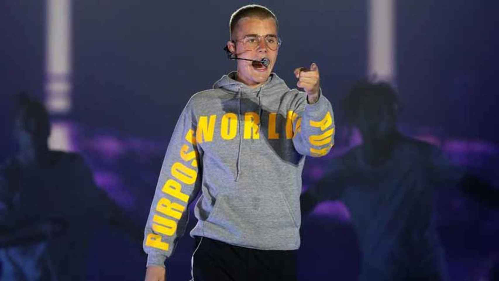 Justin Bieber en uno de sus últimos conciertos.