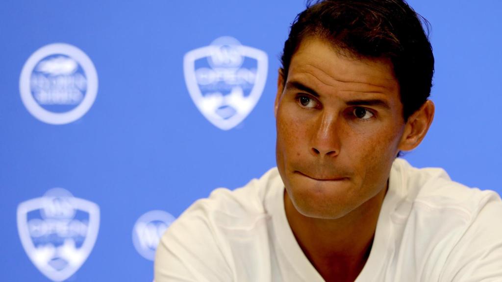 Nadal, durante una rueda de prensa en Cincinnati.